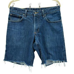 Vintage Patagonia Organic Cotton Cut-Off Denim Jean Shorts Mens 32